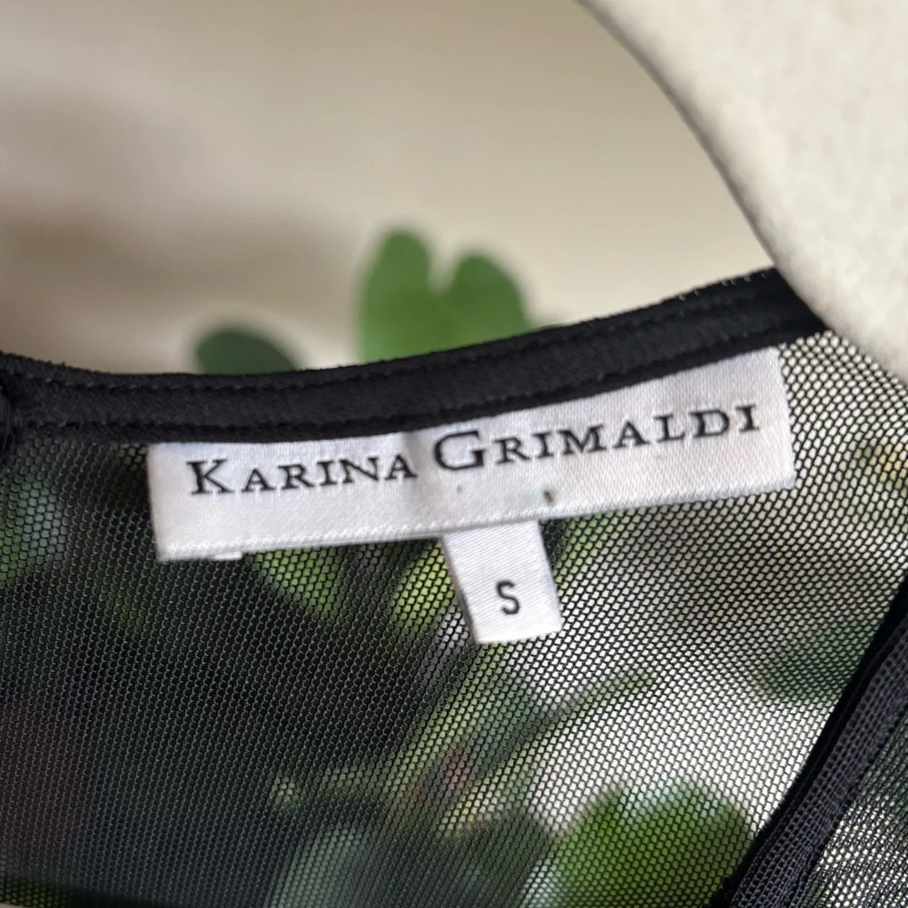 Karina Grimaldi Black Mesh Detail Top - Picture 4 of 6